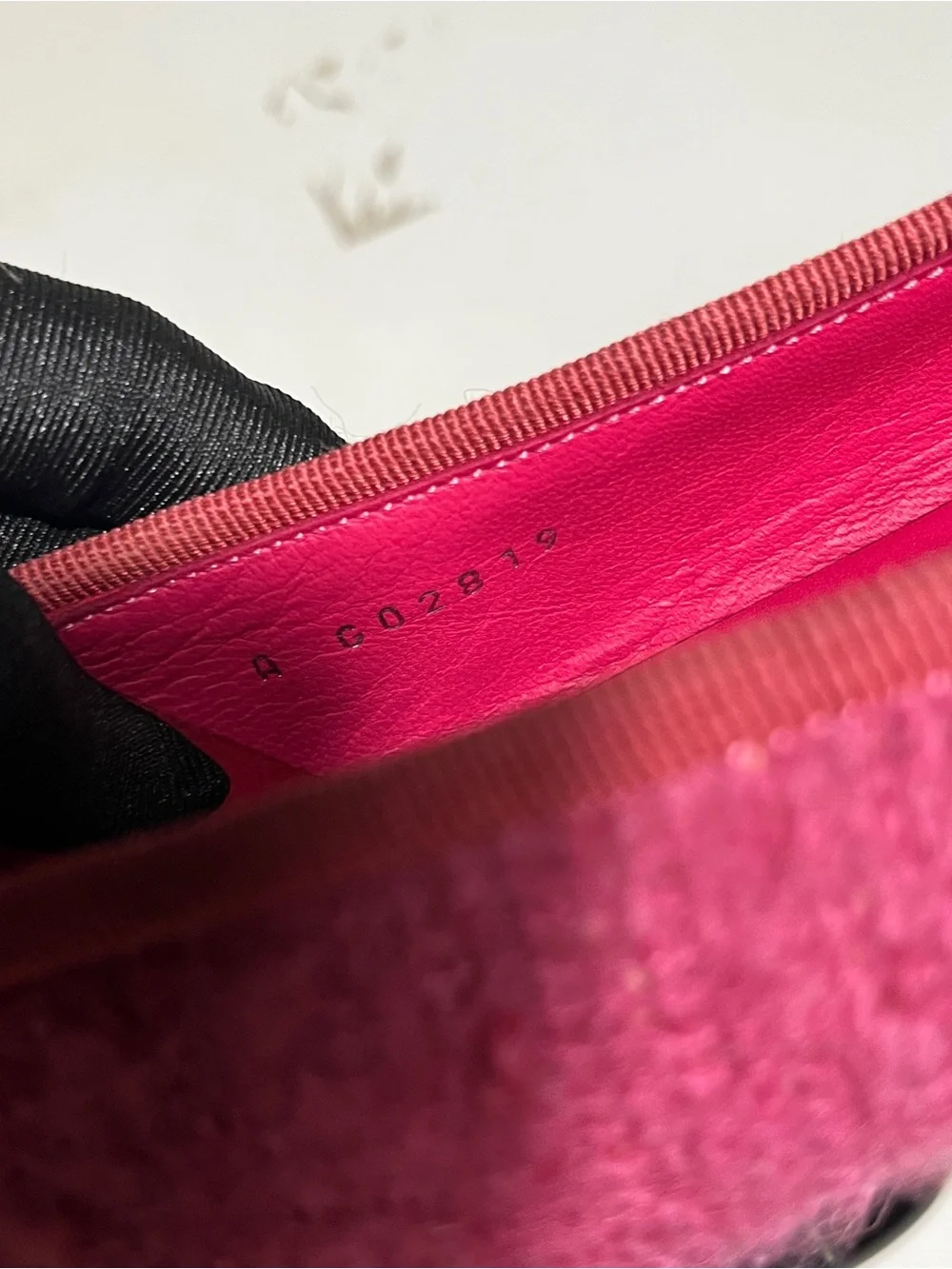 CHANEL Pink Bouclé Ballet Flats with Black Patent Cap Toe
